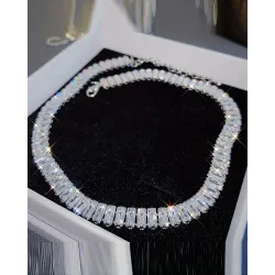 1pc Geometric Rhinestone Fashionable Wedding Bridal Party Choker