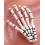 1pc Halloween Horror Skeleton Hands Hair Claw