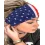 1pc Independence Day Flag Print Wide Yoga Sports Headband