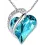 1pc Mother's Day Heart Shaped Pendant Necklace