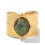 1pc Vintage Gem Stone Decor Opening Ring