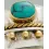 1pc Women's Jewelry Retro Ethnic Metal Turquoise Beaded Ring