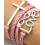 1pcs Multilayer Cross Pattern Hollow Love Letter Design Bohemian Braided Bracelet