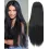 28 Inches Long Straight Lace Front Wig Synthetic Black Wig Glueless Lace Natural Looking Wigs