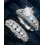 2pcs Geometric Rhinestone Zircon Wedding Party Couple Rings Set