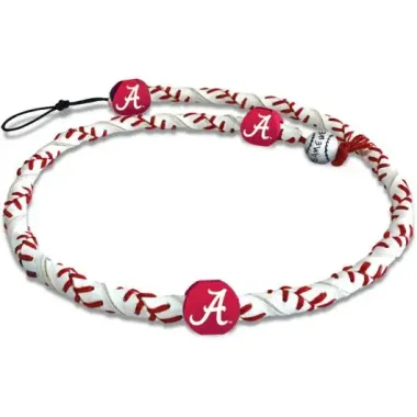 Alabama Crimson Tide A Logo Classic Frozen Rope Baseball Necklace