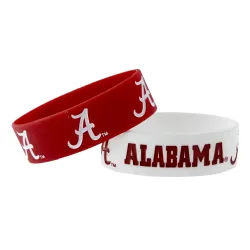 Alabama Crimson Tide Bracelets 2 Pack Wide