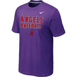 Anaheim Angels 2014 Home Practice T-Shirt - Purple