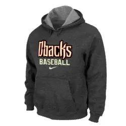 Arizona Diamondbacks Crimson Pullover Hoodie D.Grey