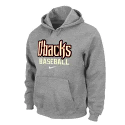 Arizona Diamondbacks Crimson Pullover Hoodie GREY