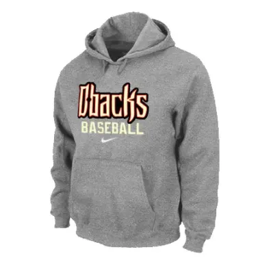 Arizona Diamondbacks Crimson Pullover Hoodie GREY