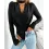 Asymmetrical Neck Long Sleeve Ruched Bodysuit