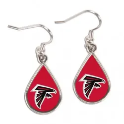 Atlanta Falcons Earrings Tear Drop Style - Special Order