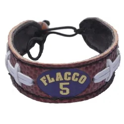 Baltimore Ravens Bracelet Classic Football Joe Flacco Design CO