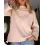 Bell Sleeve Slit Casual Sweatshirt