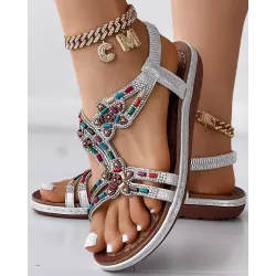 Bohemian Beaded Summer Beach Sandals