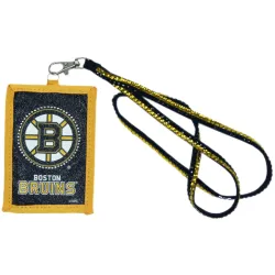 Boston Bruins Wallet Beaded Lanyard Style