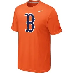 Boston Red Sox Heathered Nike Orange Blended T-Shirt