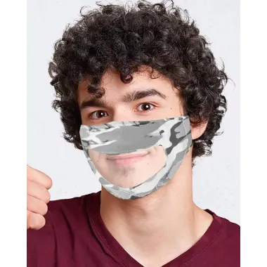 Breathable Face Mask With Clear Window Visible Expression Lip Reading