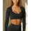 Breathable Long Sleeve Crop Active Top