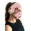 Button Wide Headband Elastic Facemask Holder With Mouth Mask