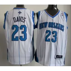 Charlotte Hornets #23 Anthony Davis White Jerseys