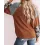 Cheetah Print Colorblock Long Sleeve Sweatshirt