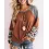 Cheetah Print Colorblock Long Sleeve Sweatshirt