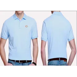 Chicago Bears Players Performance Polo Shirt-Sky Blue