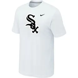 Chicago White Sox Nike Heathered White Club Logo T-Shirt