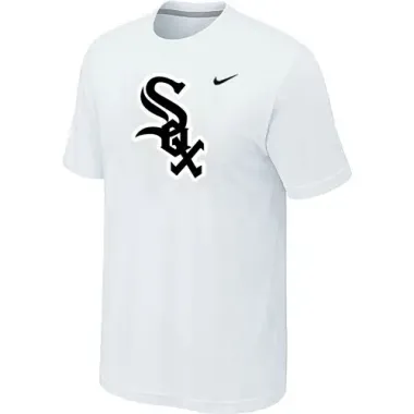 Chicago White Sox Nike Heathered White Club Logo T-Shirt