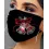 Christmas Pattern Rhinestone Filter Breathable Face Mask