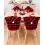 Christmas Plaid Dining Chair Cover Dinner Chair Slipcovers Christmas Chair Seat Back Covers Protector Holidays Home Party Decoration