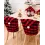 Christmas Plaid Dining Chair Cover Dinner Chair Slipcovers Christmas Chair Seat Back Covers Protector Holidays Home Party Decoration