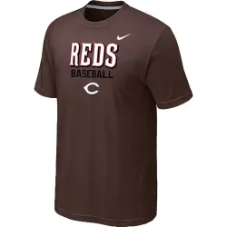 Cincinnati Reds 2014 Home Practice T-Shirt - Brown