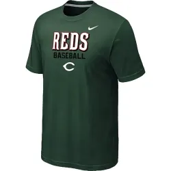 Cincinnati Reds 2014 Home Practice T-Shirt - Dark Green