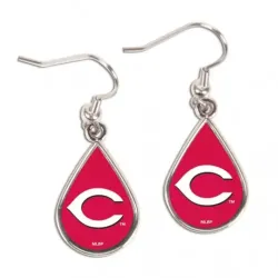 Cincinnati Reds Earrings Tear Drop Style - Special Order