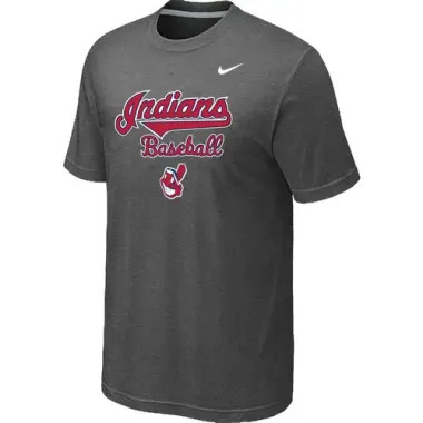 Cleveland Indians 2014 Home Practice T-Shirt - Dark Grey