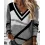 Colorblock Geometric Print Long Sleeve Sweatshirt