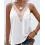 Contrast Lace V-Neck Tank Top