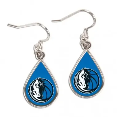 Dallas Mavericks Earrings Tear Drop Style - Special Order