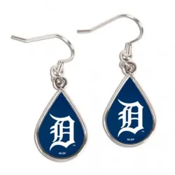 Detroit Tigers Earrings Tear Drop Style - Special Order