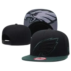 Eagles Team Black Green Adjustable Hat GS