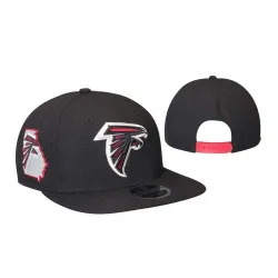 Falcons Team Logo Black Adjustable Hat LTMY