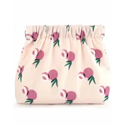 Floral Print Elastic Coin Purse Lipstick Organizer Mini Bag