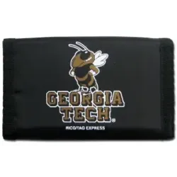 Georgia Tech Yellow Jackets Wallet Nylon Trifold - Special Order