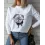 Graphic Print Long Sleeve O Neck Casual Sweatshirt