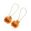 Halloween Pumpkin Pattern Drop Earrings