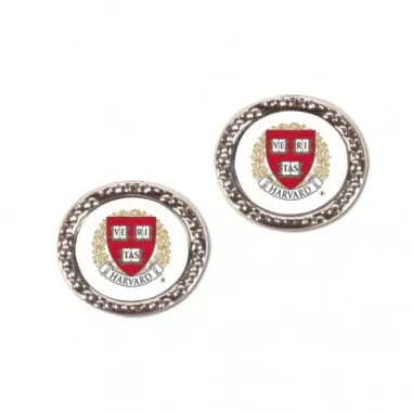 Harvard Crimson Earrings Post Style - Special Order