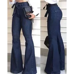 High Waist Flared Leg Jeans